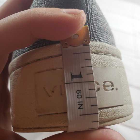 Vince Sneakers 9.5M Womens Platform Gray Slip On Comfort Shoes - Picture 9 of 9